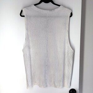 Lululemon All Yours Tank Top Thread Dye White Black 14 Vitasea cotton muscle